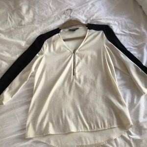 Black & White Blouse